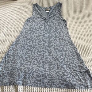 TITLE NINE Blue Patterned Sleeveless Dress EUC M